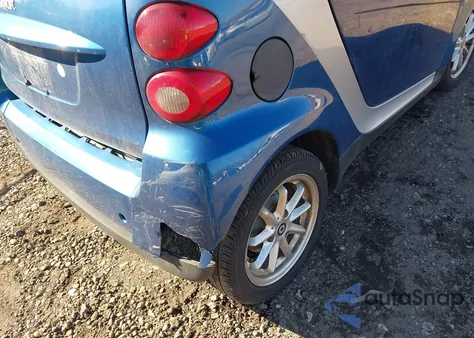 2008 Smart Fortwo Passion из США, поврежденный, VIN WMEEK31X98K167147